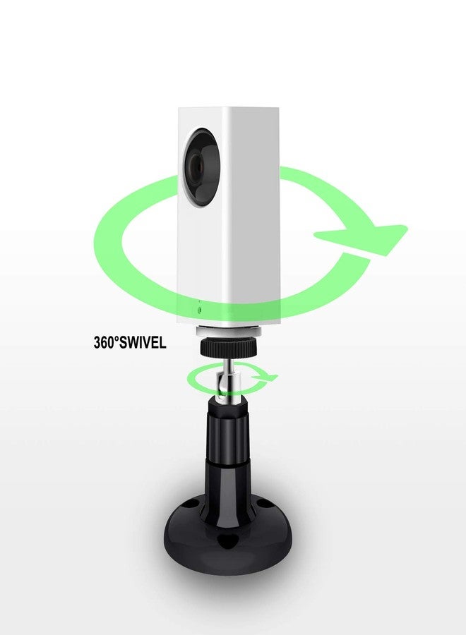 FastSnail Wall Mount Compatible with Wyze Cam Pan & Wyze Cam V3/Ring Camera, Adjustable Indoor Outdoor Mount for Wyze Cam Pan, Wyze Cam Outdoor, Wyze Cam V3/ArloPro/2/3/4/5//Ultra/Ultra 2 Pack Black - Image 5